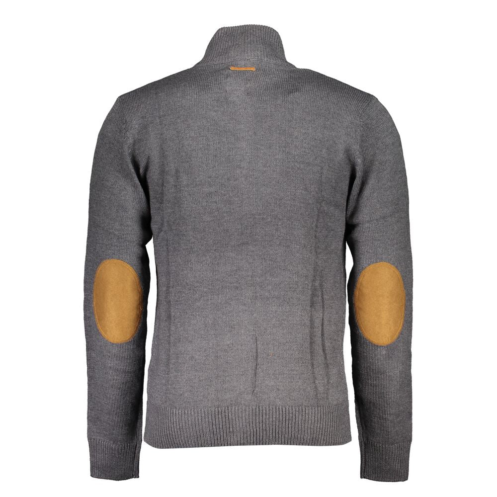 Gianmarco Venturi Grigio Cotton Men Cardigan