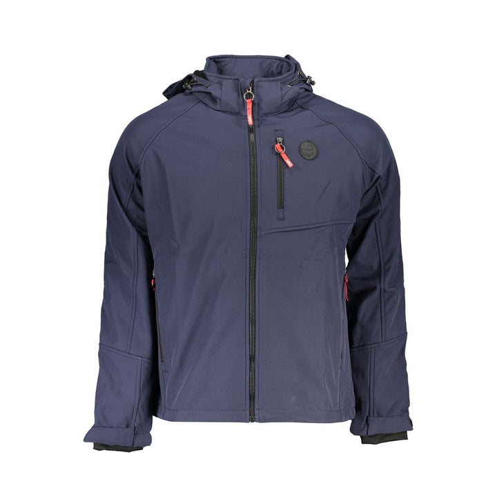 Gianmarco Venturi Blue Polyester Men's Jacket
