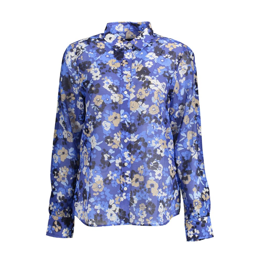 Gant Blue Organic Cotton Women Shirt