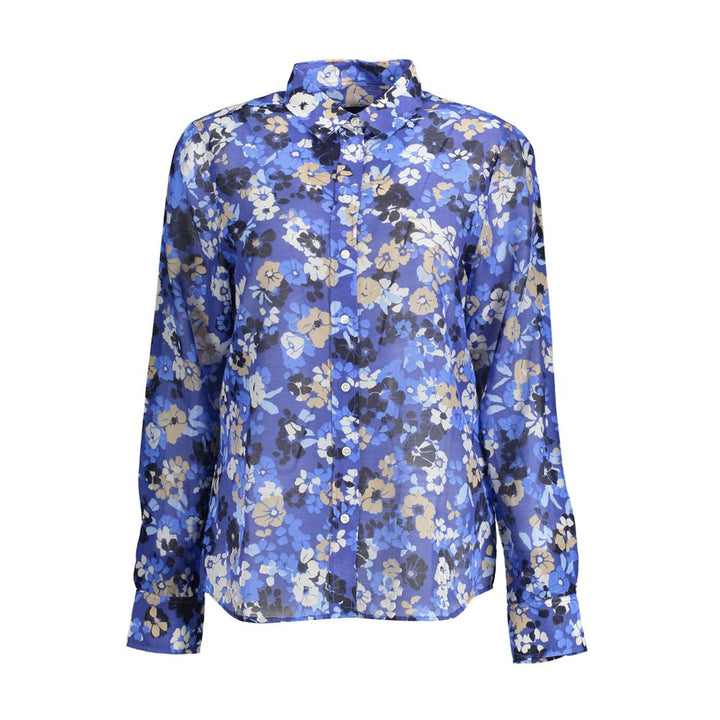Gant Blue Organic Cotton Women Shirt