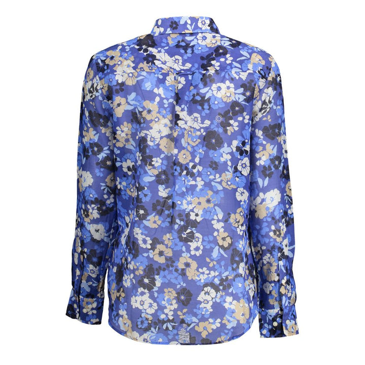 Gant Blue Organic Cotton Women Shirt