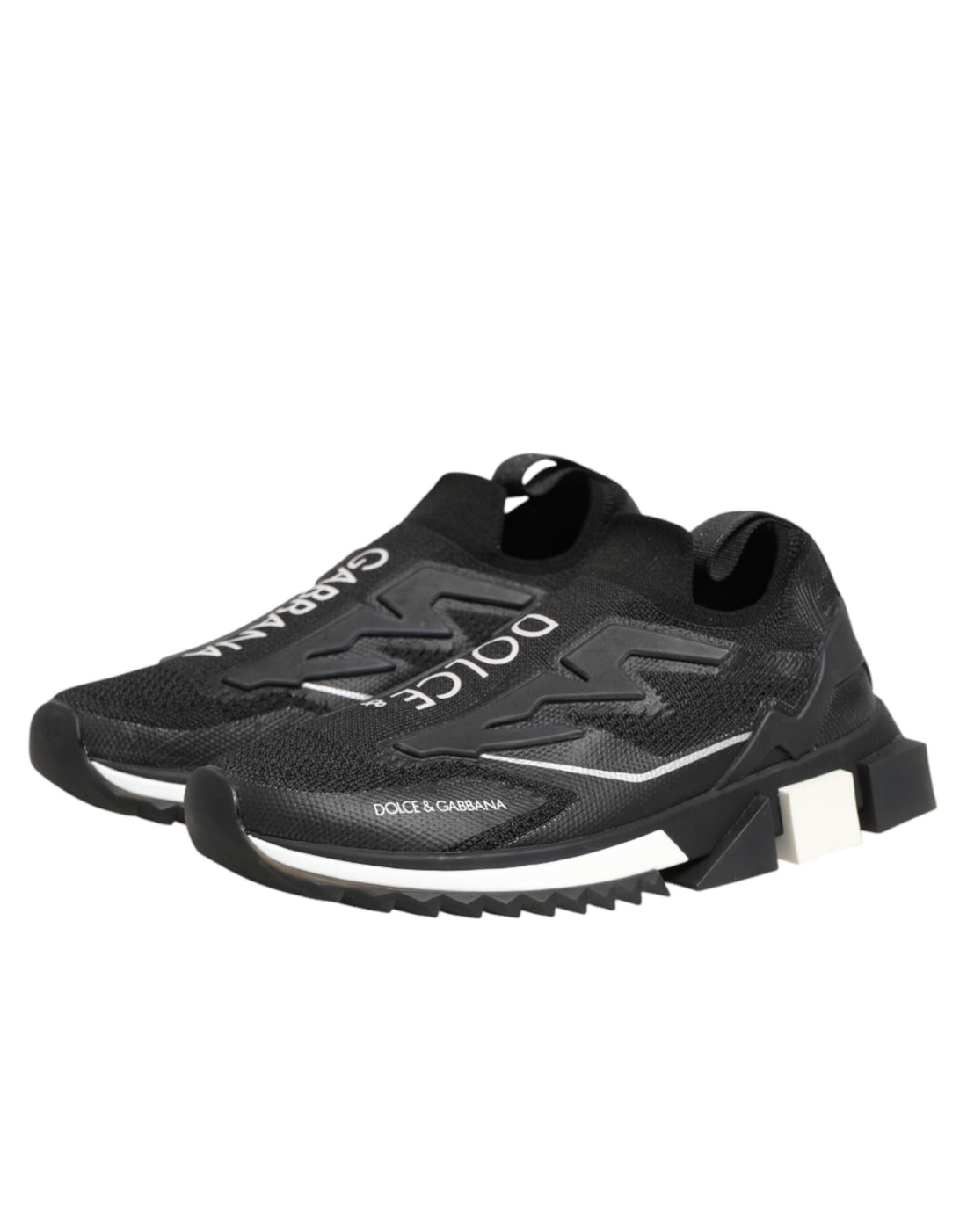 Dolce & Gabbana Black SORRENTO Sport Stretch Sneakers Shoes
