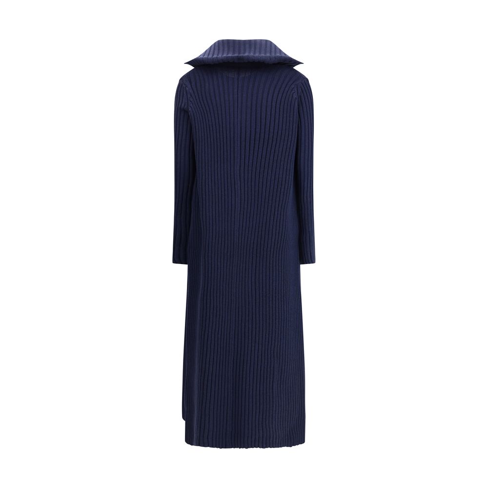 Balenciaga Blue Polyester Full-Length Jacket