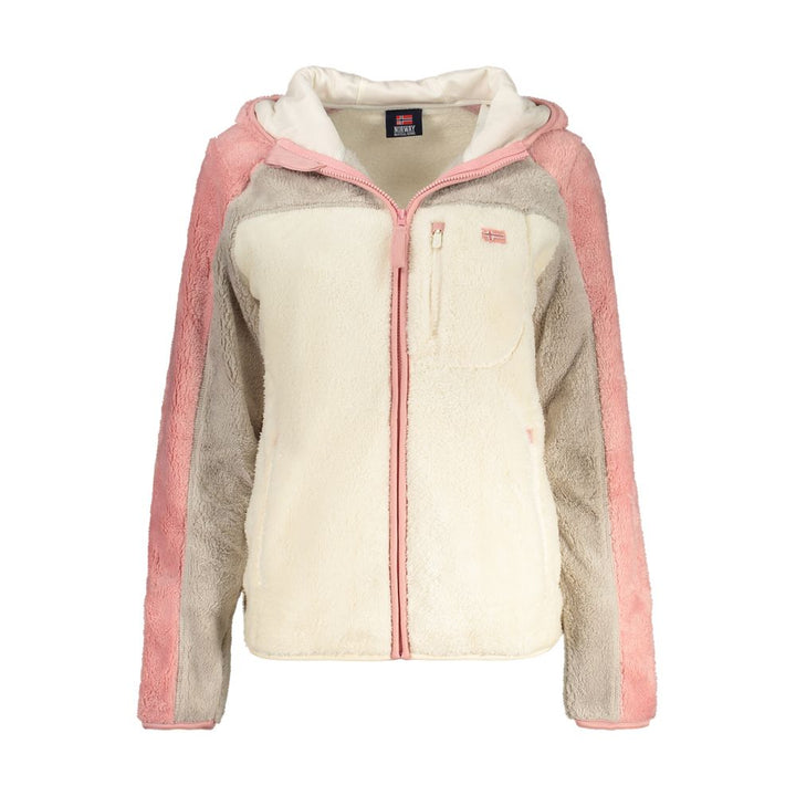 Norway 1963 White Polyester Women's Hoodie