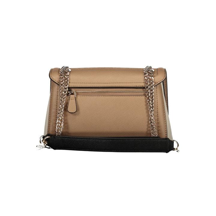 Guess Jeans Marrone Poliuretano Women Handbag
