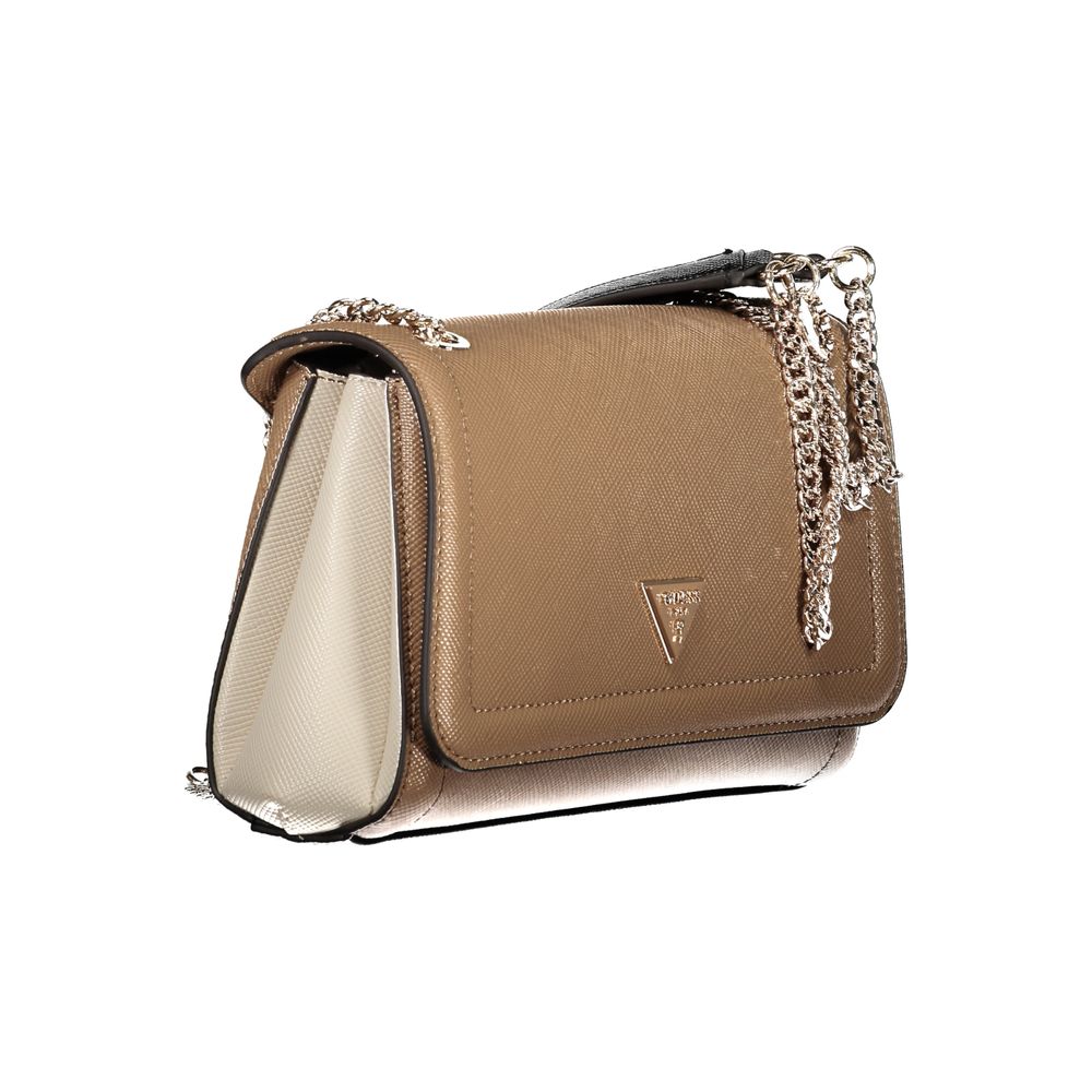 Guess Jeans Marrone Poliuretano Women Handbag
