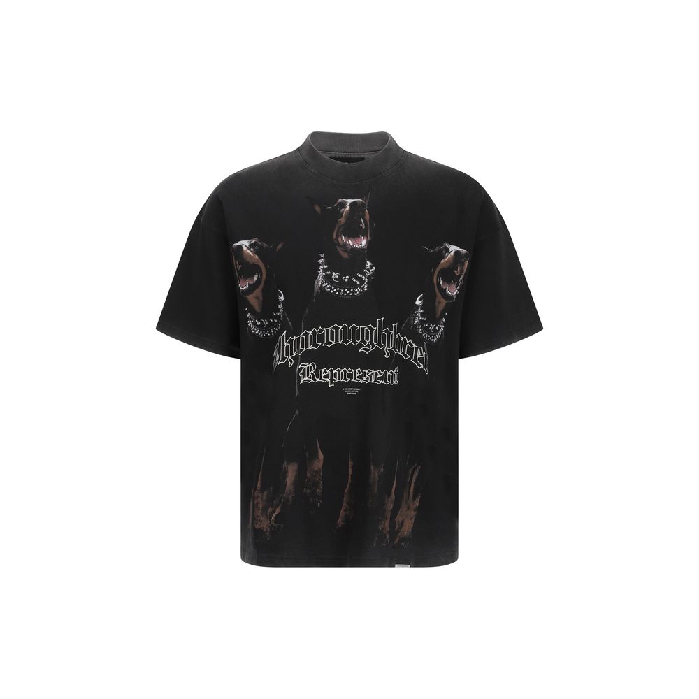 Represent Black Cotton T-Shirt