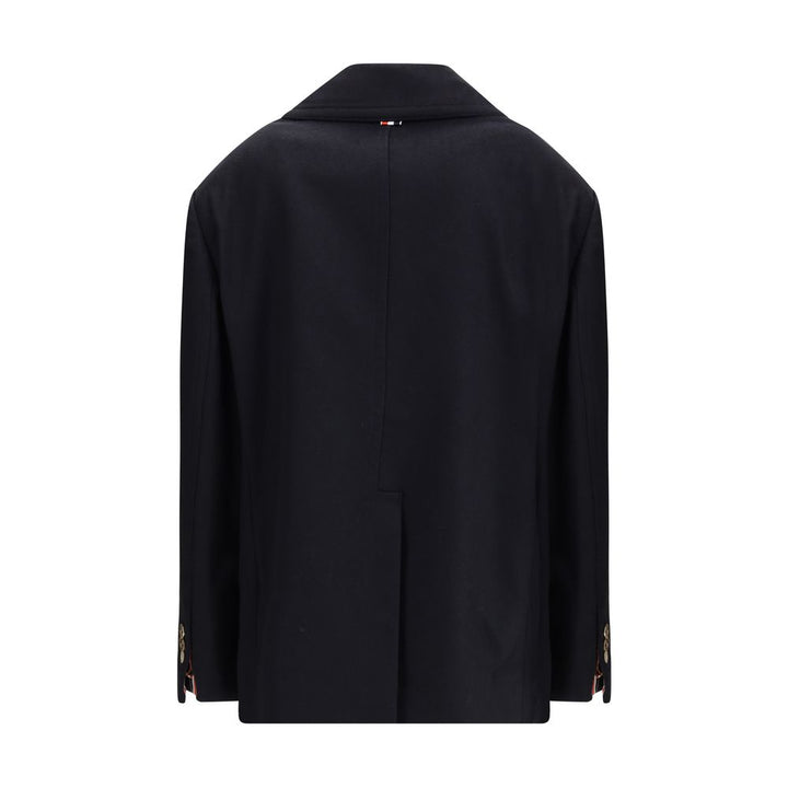 Thom Browne Blue Fabric Coat
