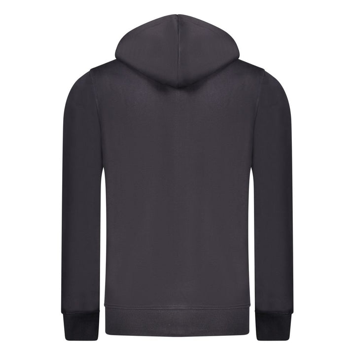 Rifle Blue Cotton Men's Hooded Sweatshirt