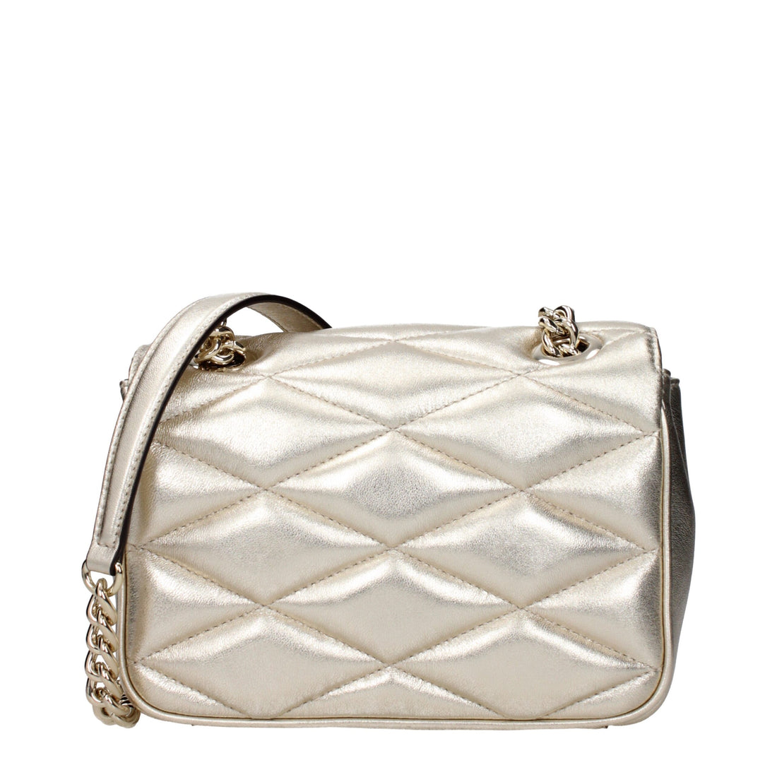 Jimmy Choo Gold Leather Shoulder Bag