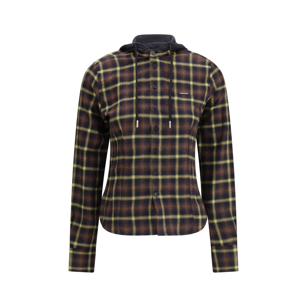 Coperni Brown Cotton Pattern Shirt