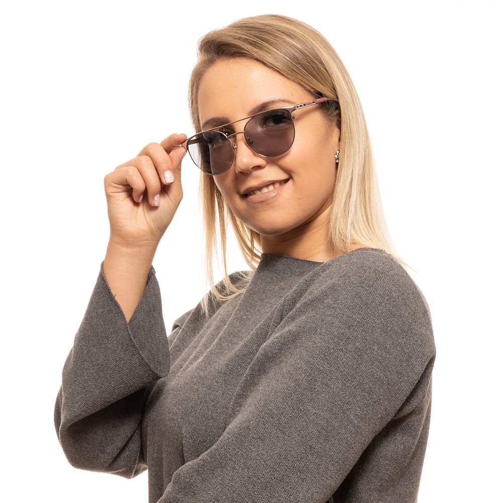 Carolina Herrera Silver Metal & Plastic Sunglasses