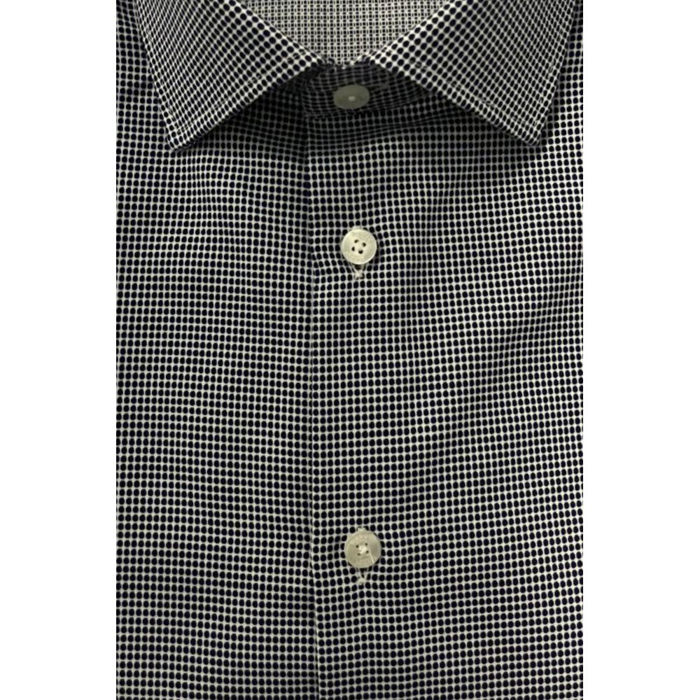 Baldinini Trend Blue Cotton Men Shirt