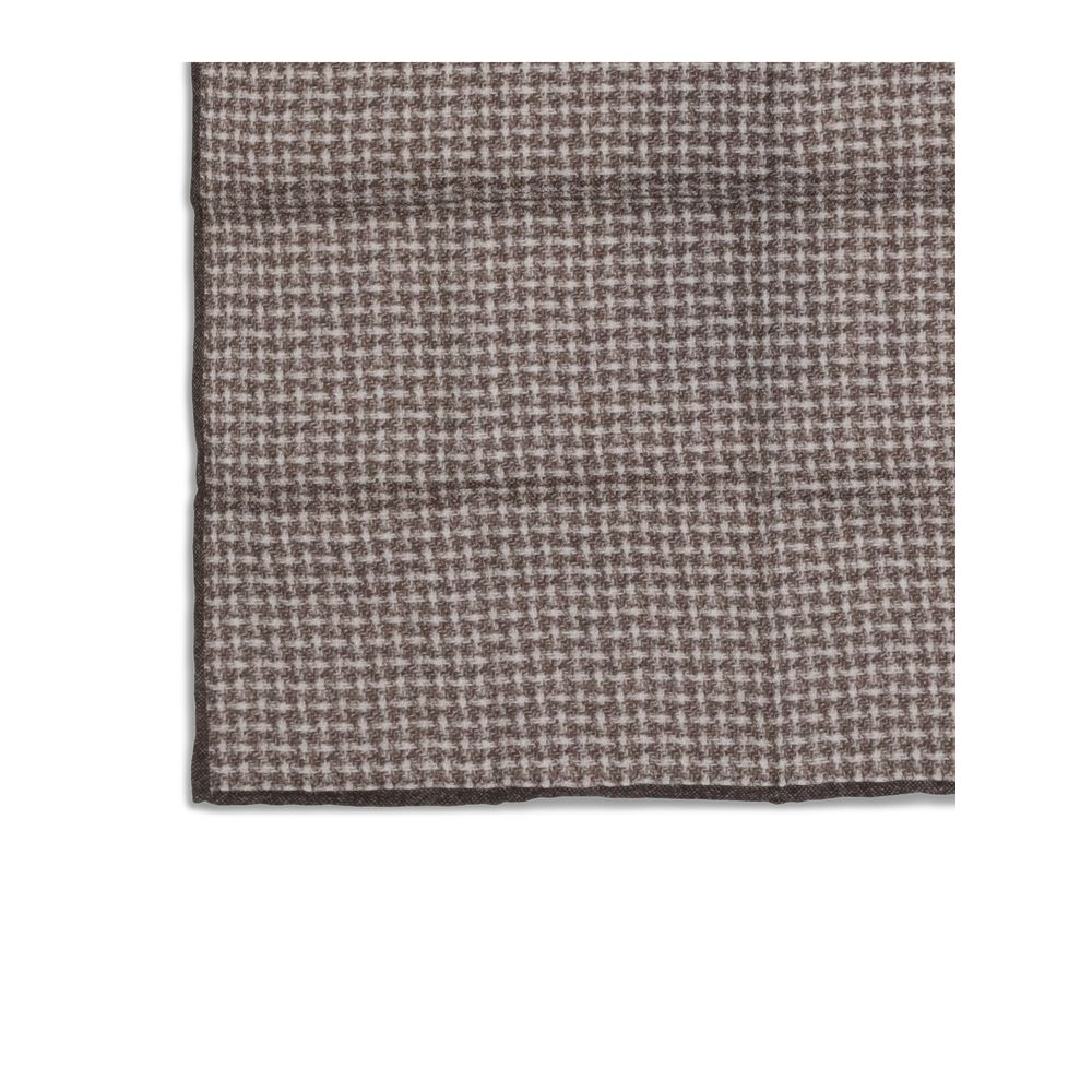 Brunello Cucinelli Brown Silk Scarf