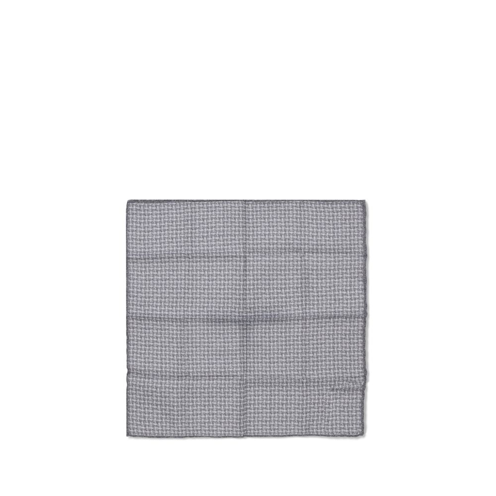 Brunello Cucinelli Gray Silk Scarf