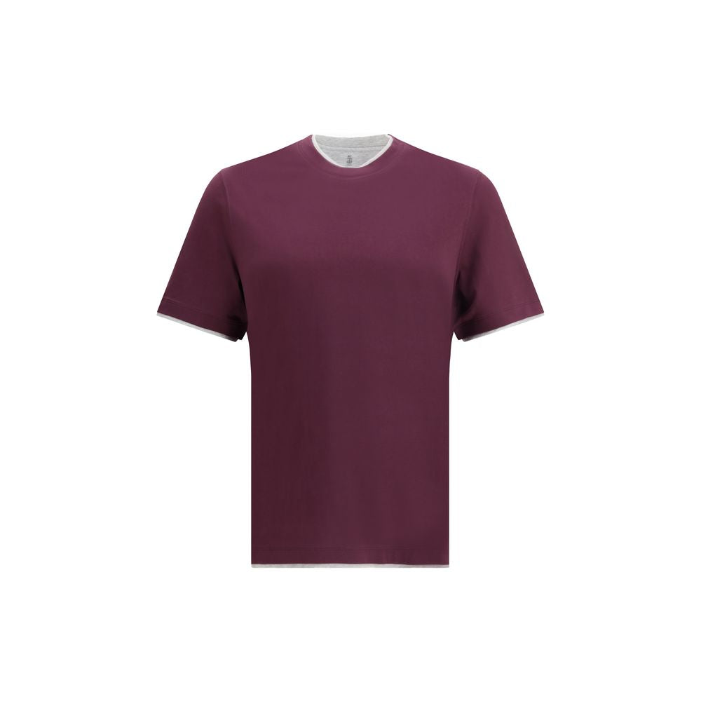 Brunello Cucinelli Multicolor Cotton T-Shirt