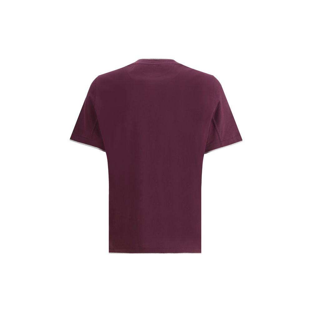 Brunello Cucinelli Multicolor Cotton T-Shirt