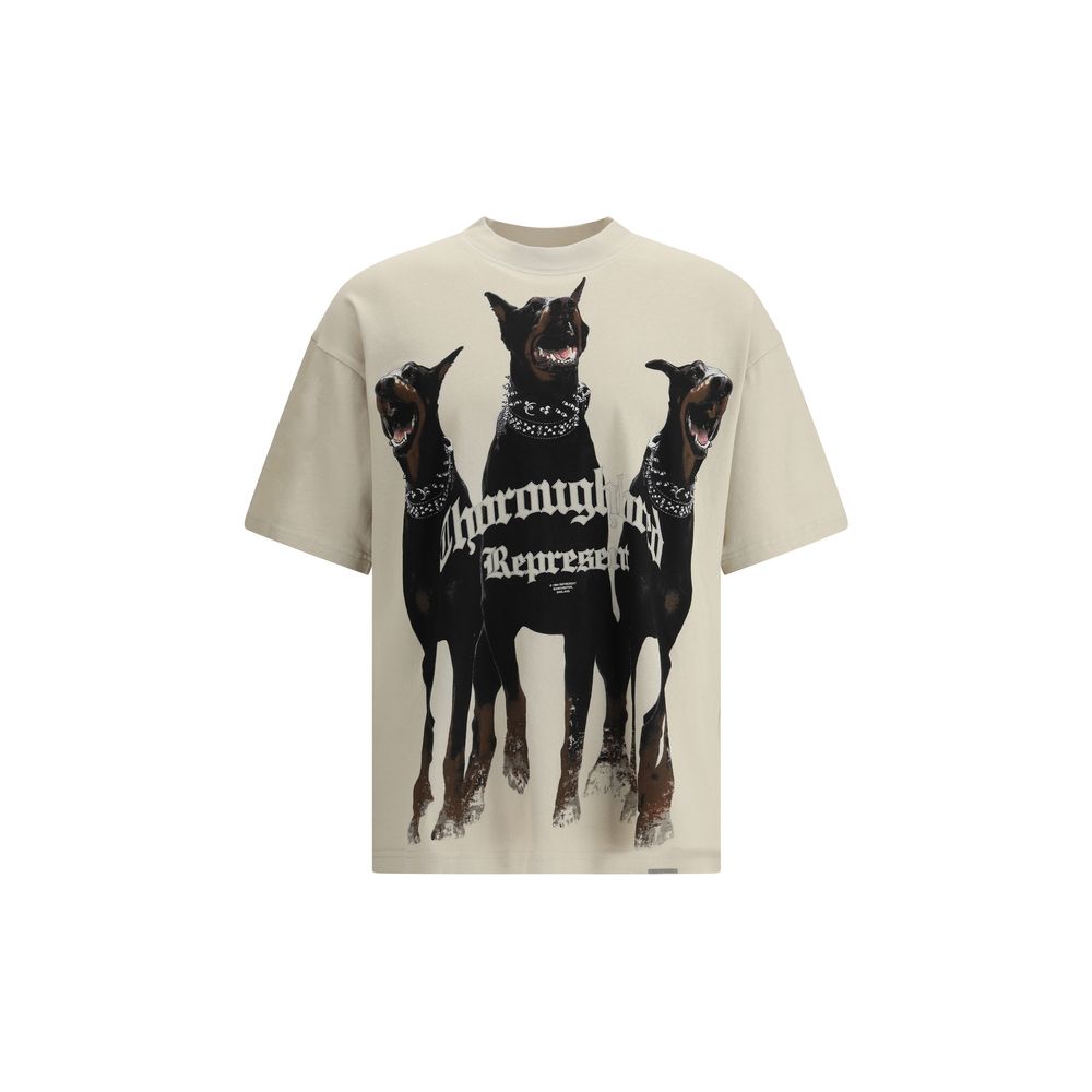 Represent Beige Cotton T-Shirt