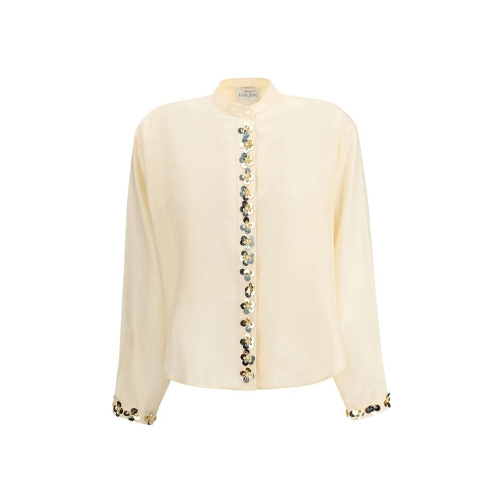 Forte_Forte Multicolor Silk Blouse