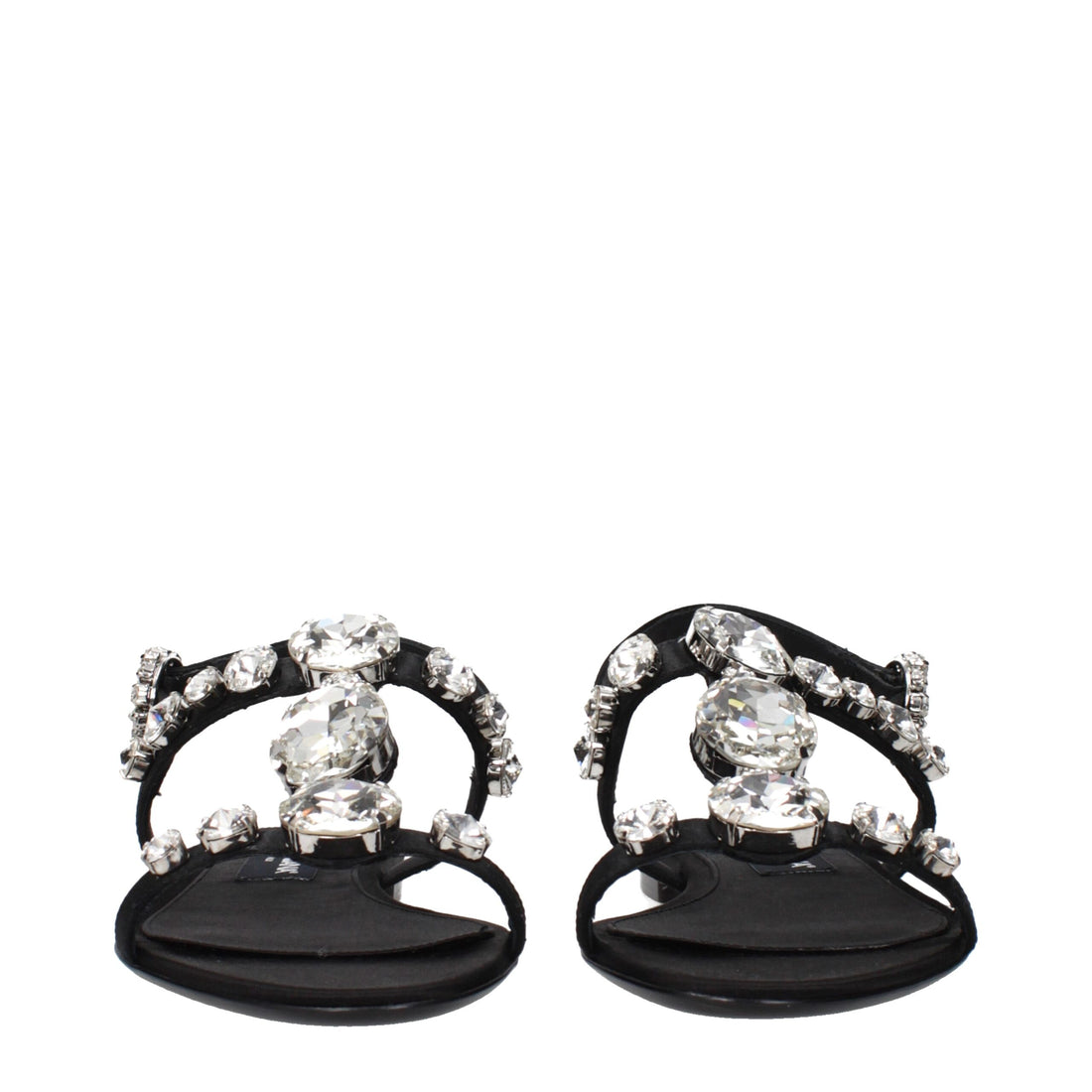 Dolce & Gabbana Black Satin Sandals