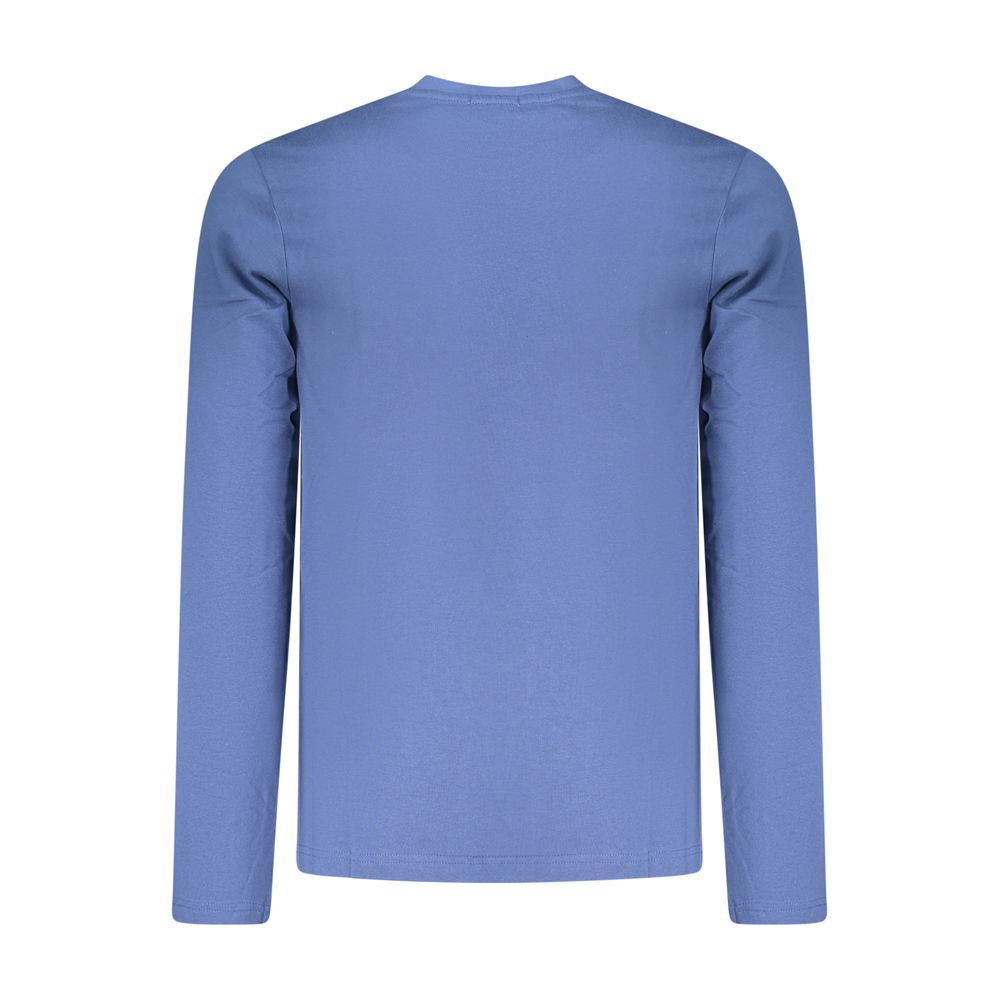 Coveri Moving Blue Cotton Men's T-Shirt