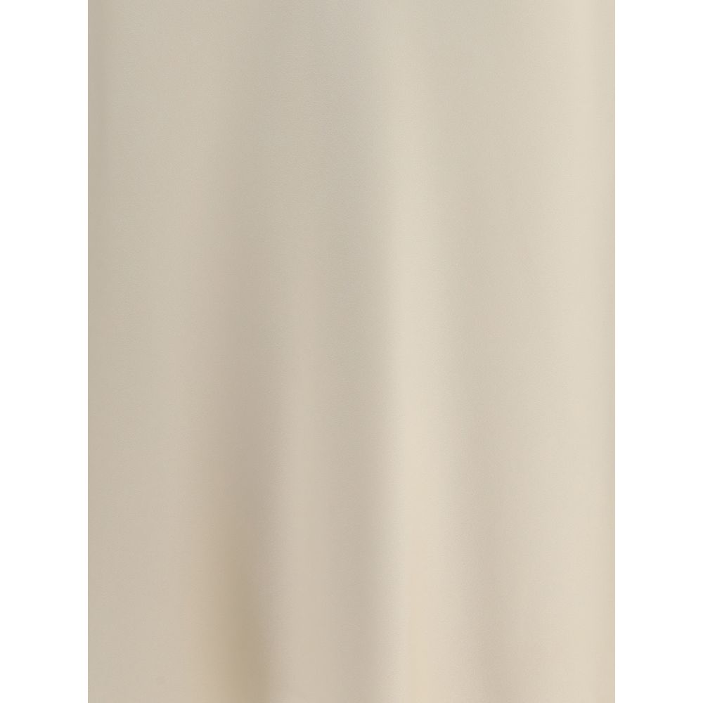 Brunello Cucinelli Beige Acetate Midi Skirt