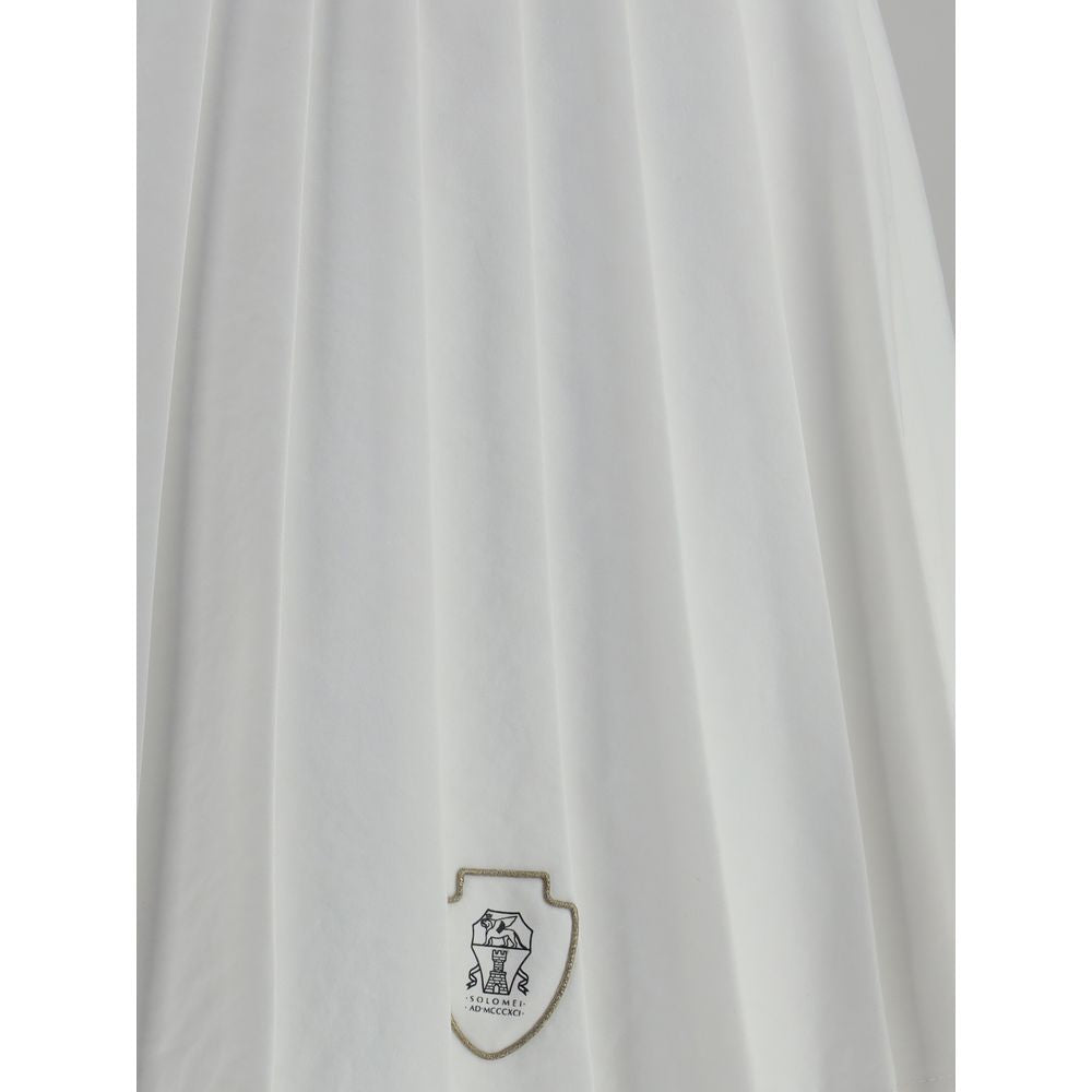 Brunello Cucinelli White Polyester Mini Skirt