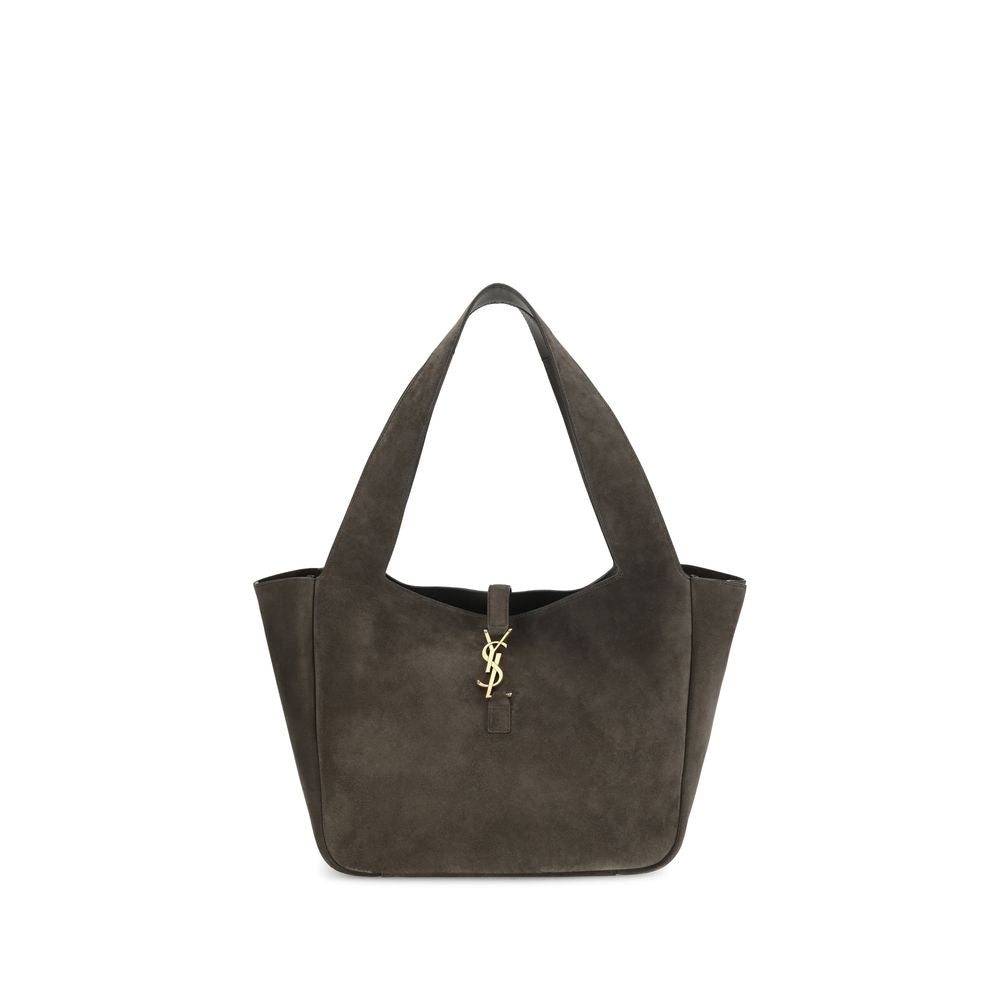 Saint Laurent Brown Calf Leather Bos Taurus Shoulder Bag
