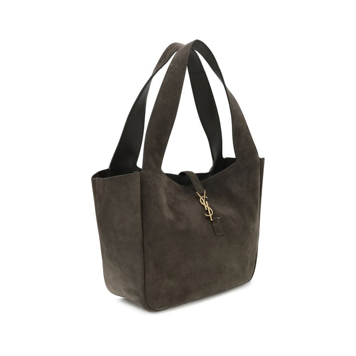 Saint Laurent Brown Calf Leather Bos Taurus Shoulder Bag