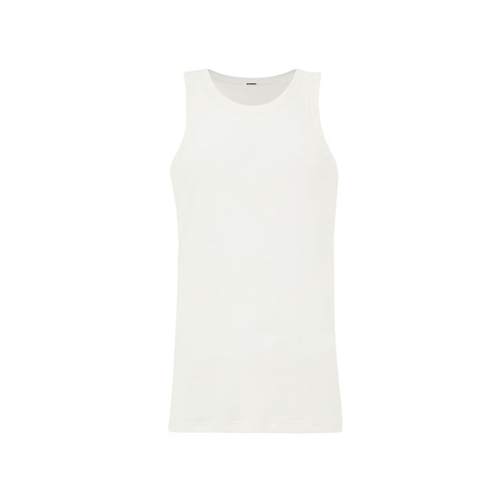 Jil Sander White Cotton Sleveless Jacket