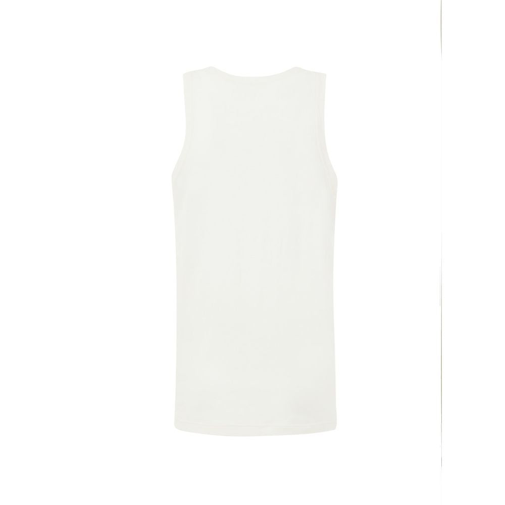 Jil Sander White Cotton Sleveless Jacket