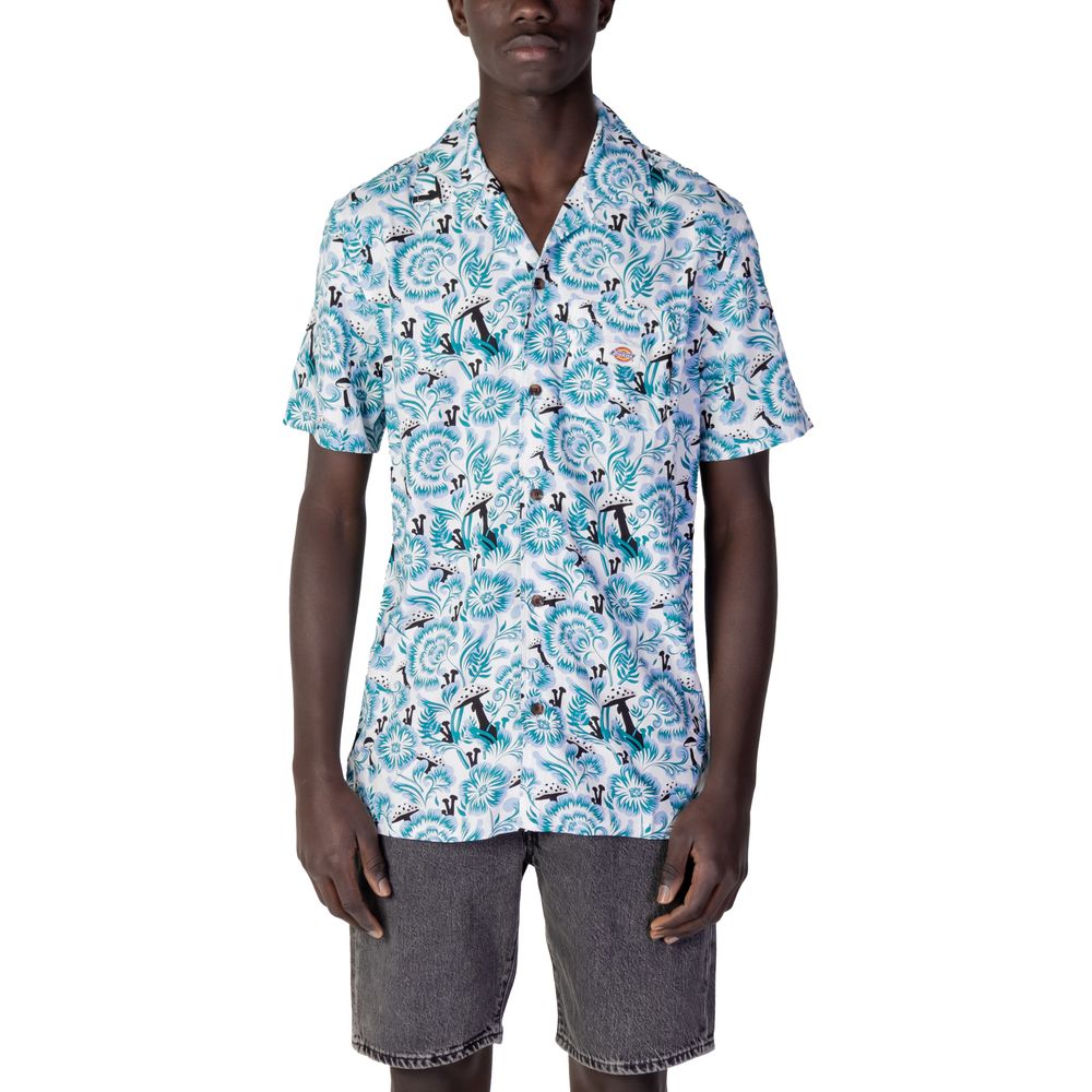 Dickies Blue Cotton Shortsleeve Shirt