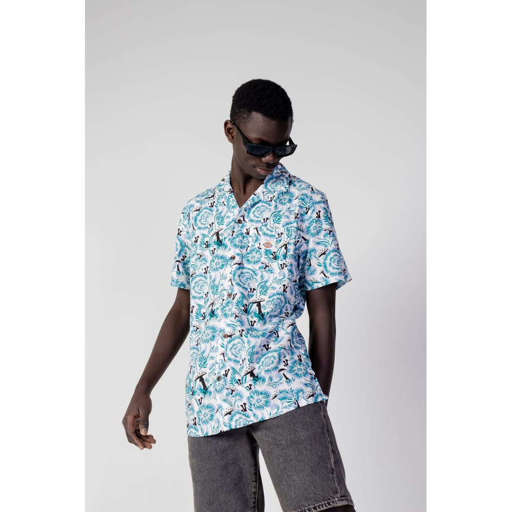 Dickies Blue Cotton Shortsleeve Shirt