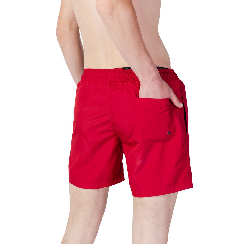 Trussardi Beachwear Multicolor Polyester Swim Shorts