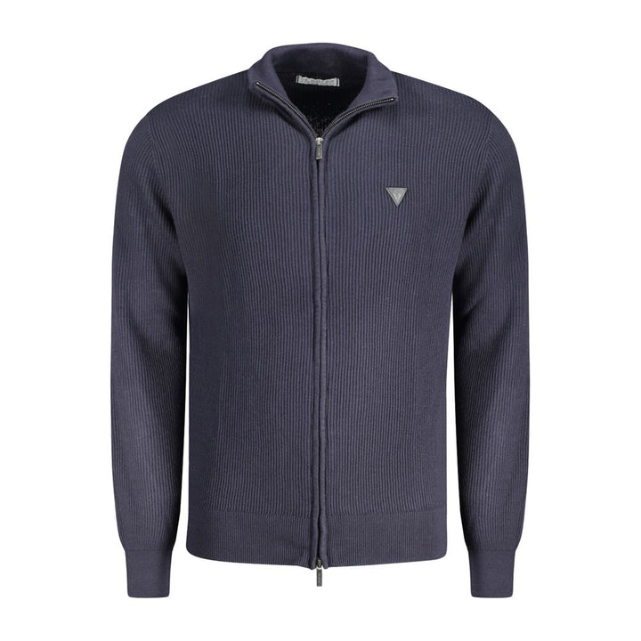 Guess Jeans Blu Organic Cotton Men Cardigan