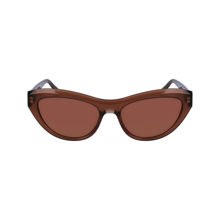 Ferragamo Brown Acetate Sunglasses