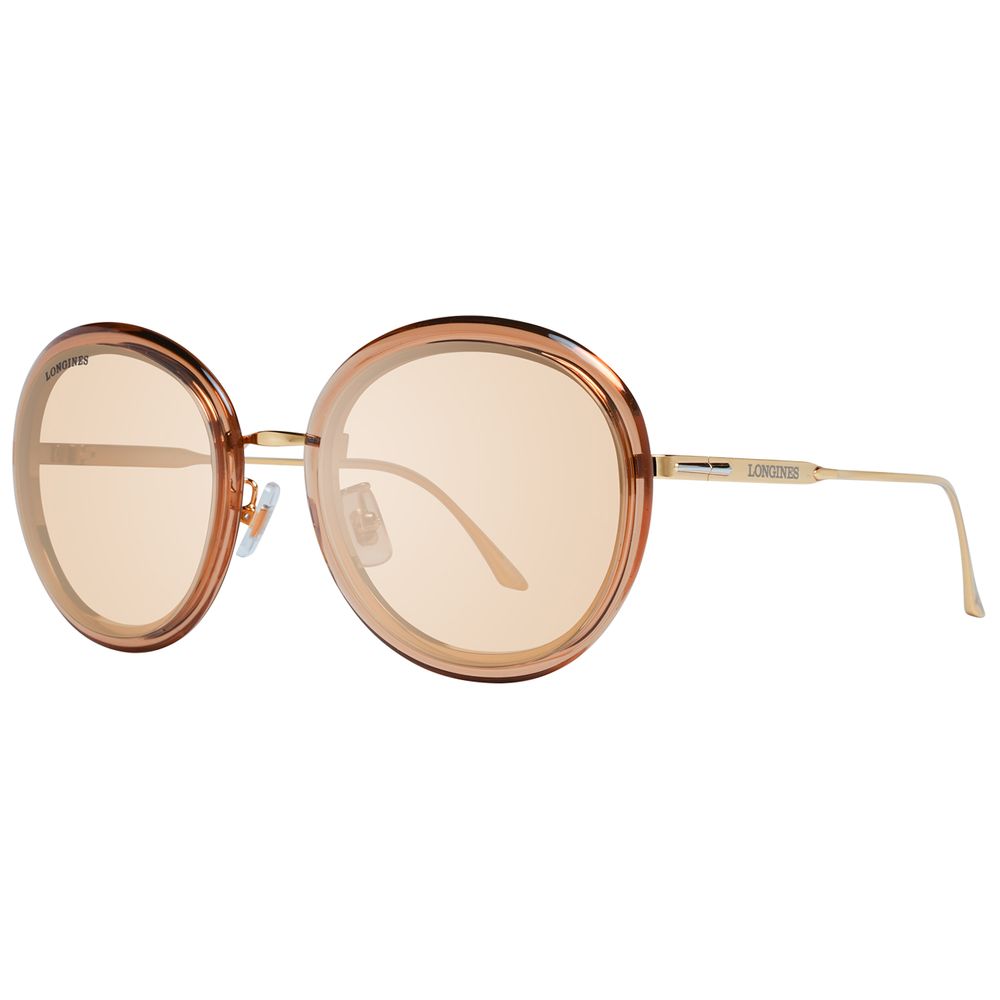 Longines Brown Metal Sunglasses