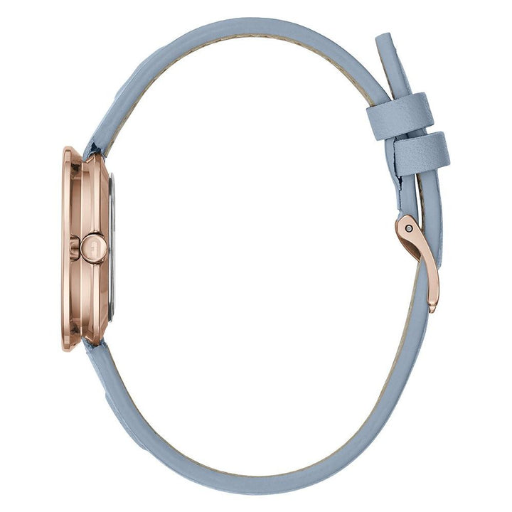Furla Blue Leather Dress Watch