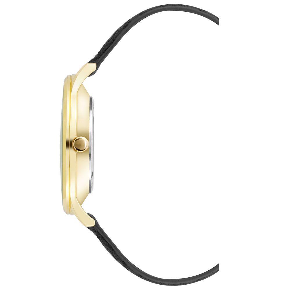 Nine West Black Leather Dress Watch