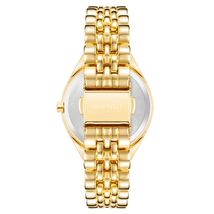 Nine West Gold Metal Bracelet Watch