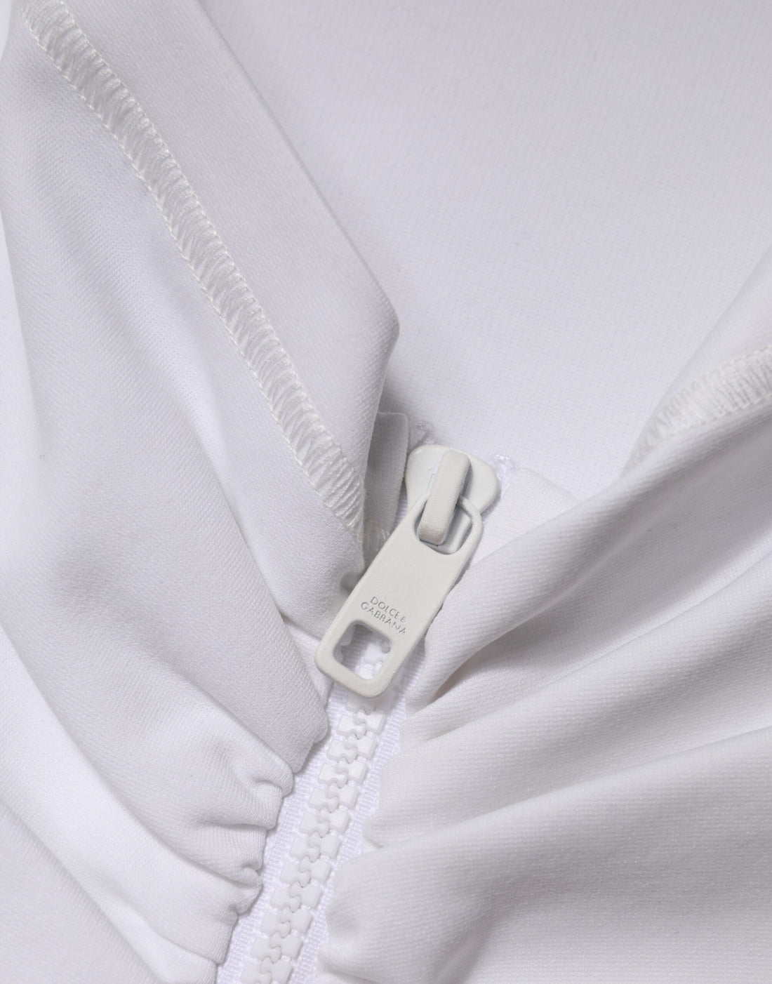 Dolce & Gabbana White Viscose Pencil Cut High Waist Mini Skirt