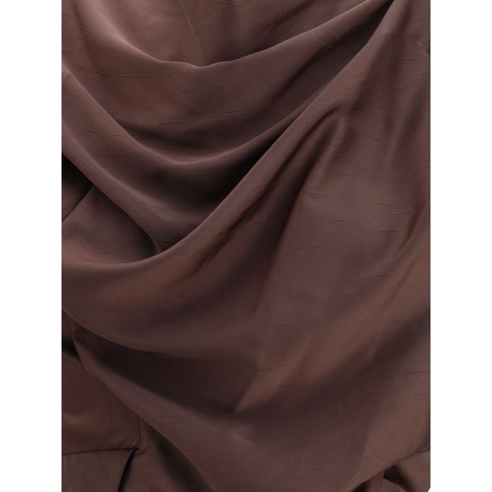 Vivienne Westwood Brown Polyester Cocktail Dress