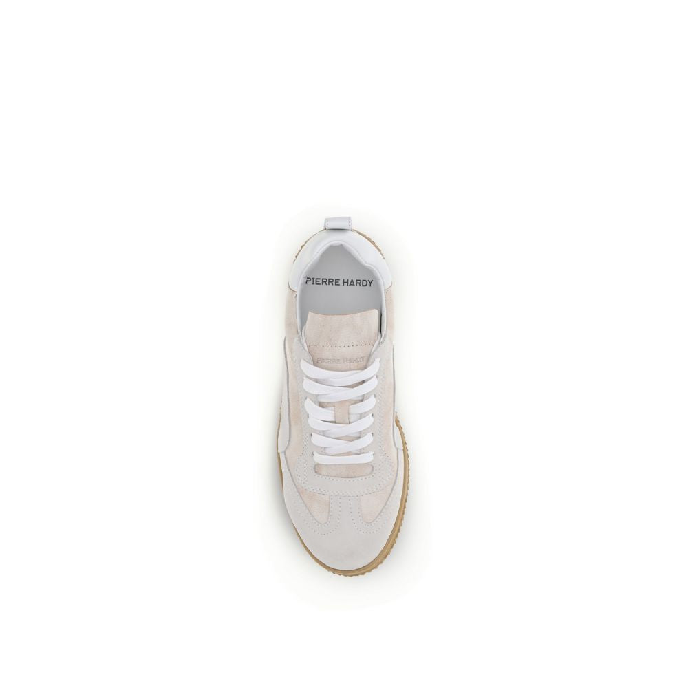 Pierre Hardy Beige Calf Leather Bos Taurus Low Top Sneakers
