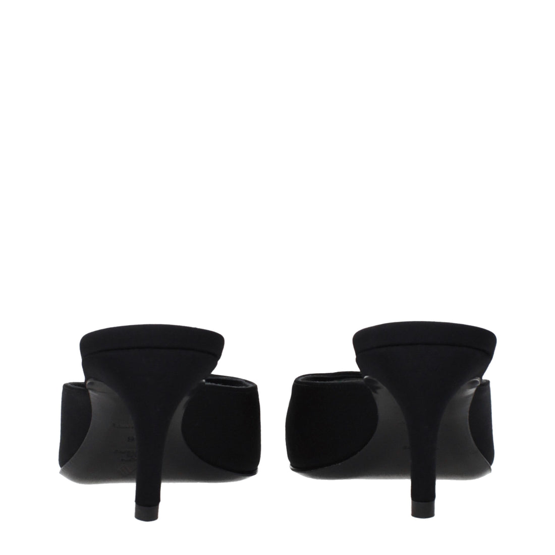 The Attico Black Fabric Sandals
