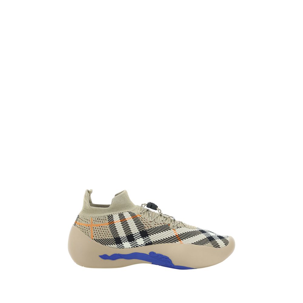 Burberry Brown Elastane Platform Sneakers