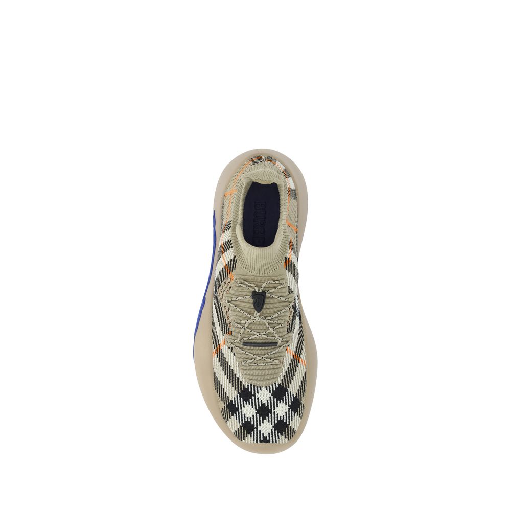 Burberry Brown Elastane Platform Sneakers