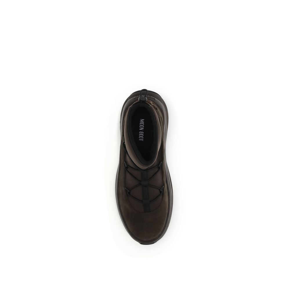 Moon Boot Brown Polyester Lace-Up Boots