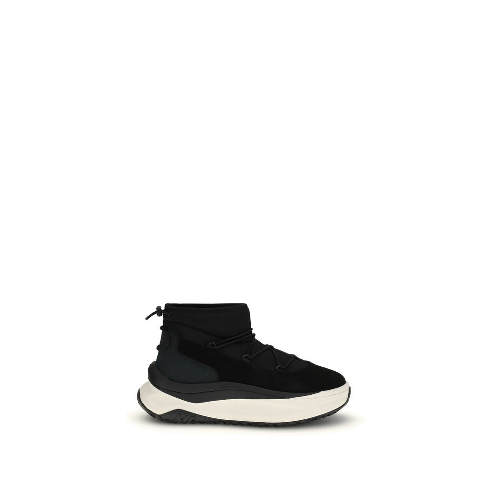Moon Boot Black Polyester Lace-Up Boots
