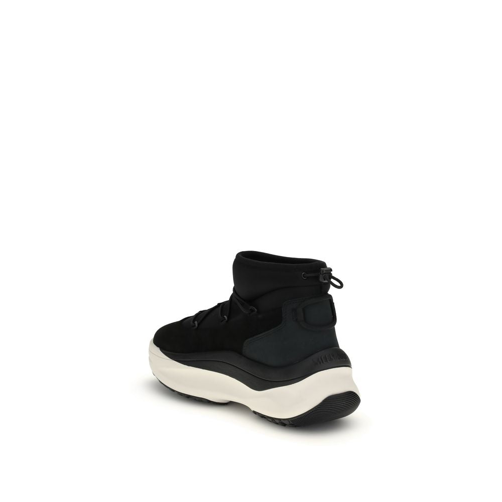 Moon Boot Black Polyester Lace-Up Boots