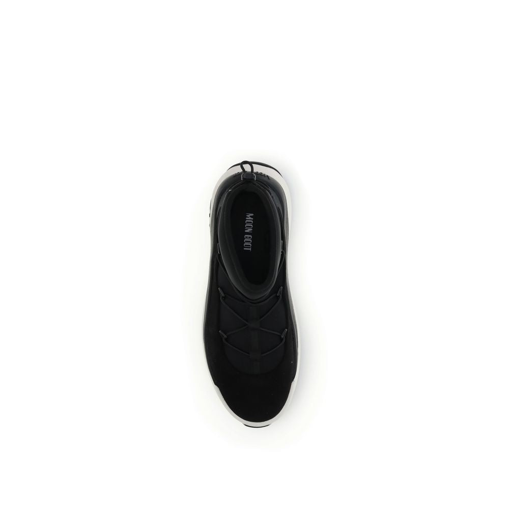 Moon Boot Black Polyester Lace-Up Boots